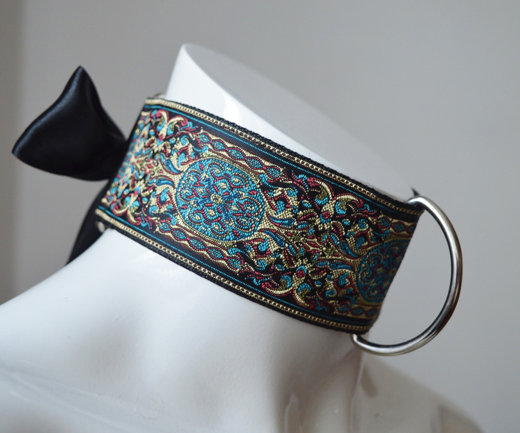 Made to Order - Kittenplay collar - Nazeeha - dark oriental tribal eastern collar by Nekollars - Image 4