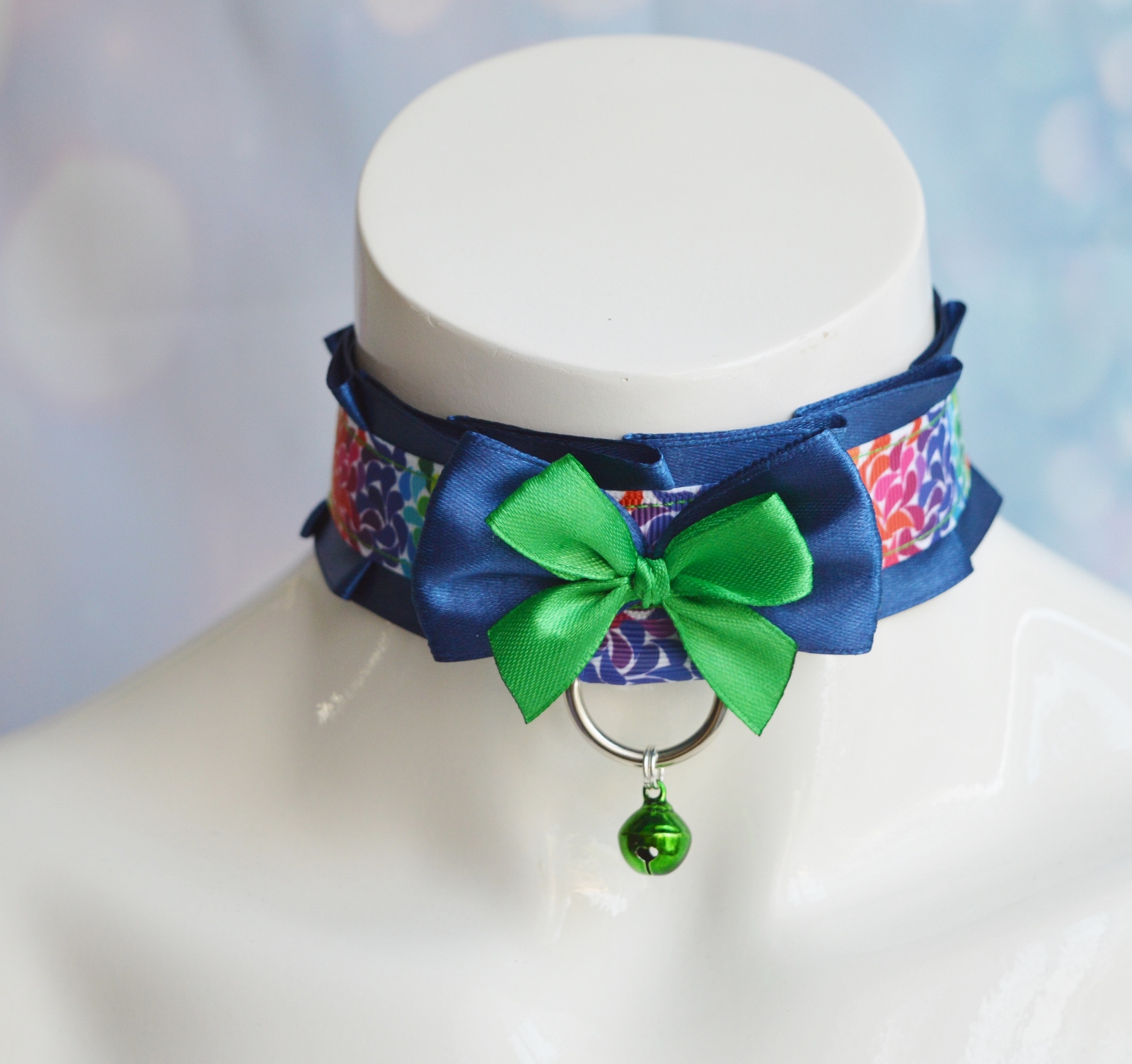 Premade Kittenplay collar - Cat pride - BDSM proof ddlg ddlb daddy kink princess kawaii cute neko lolita kitten play choker w/ leash ring - Image 4