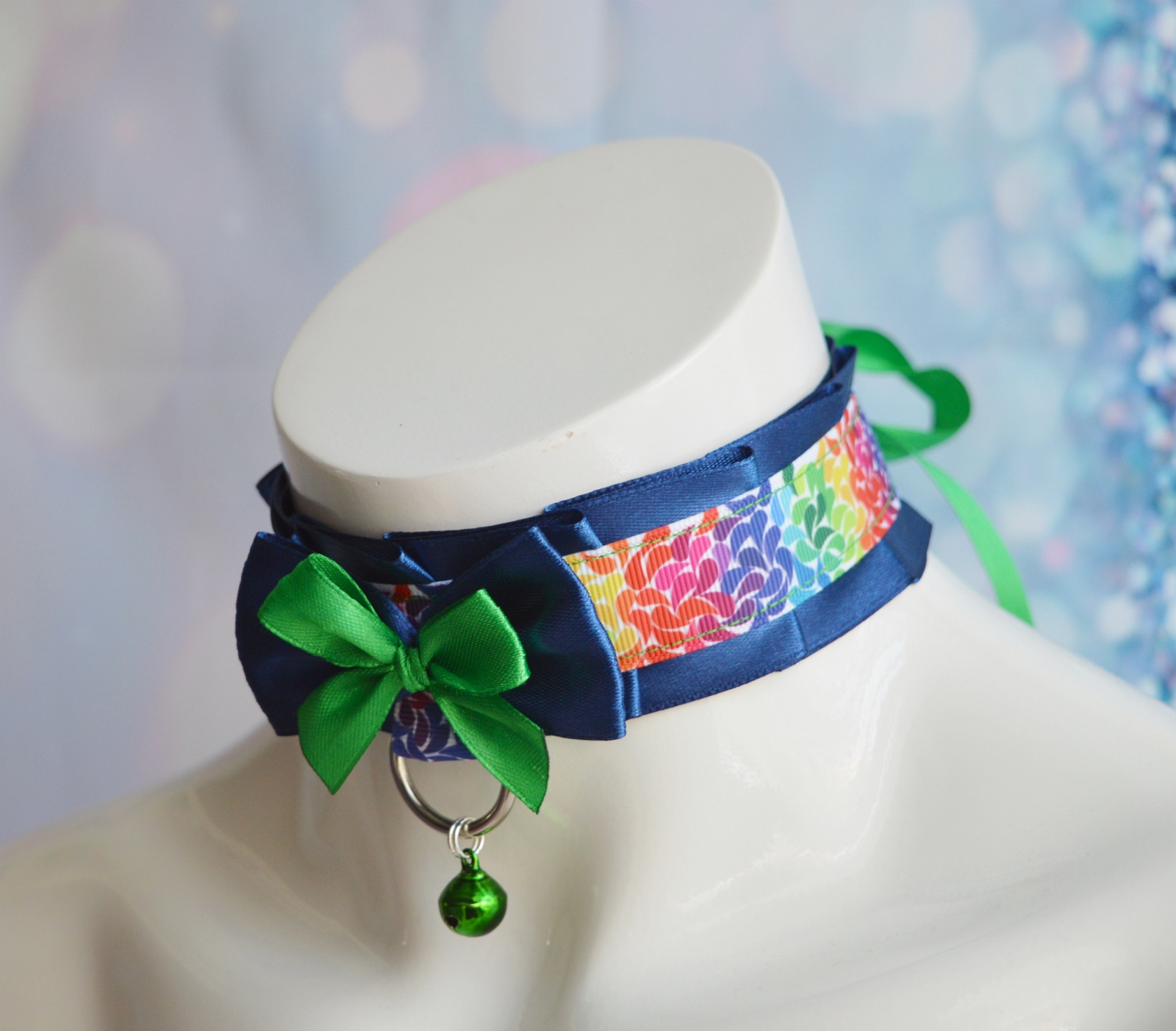 Premade Kittenplay collar - Cat pride - BDSM proof ddlg ddlb daddy kink princess kawaii cute neko lolita kitten play choker w/ leash ring - Image 6