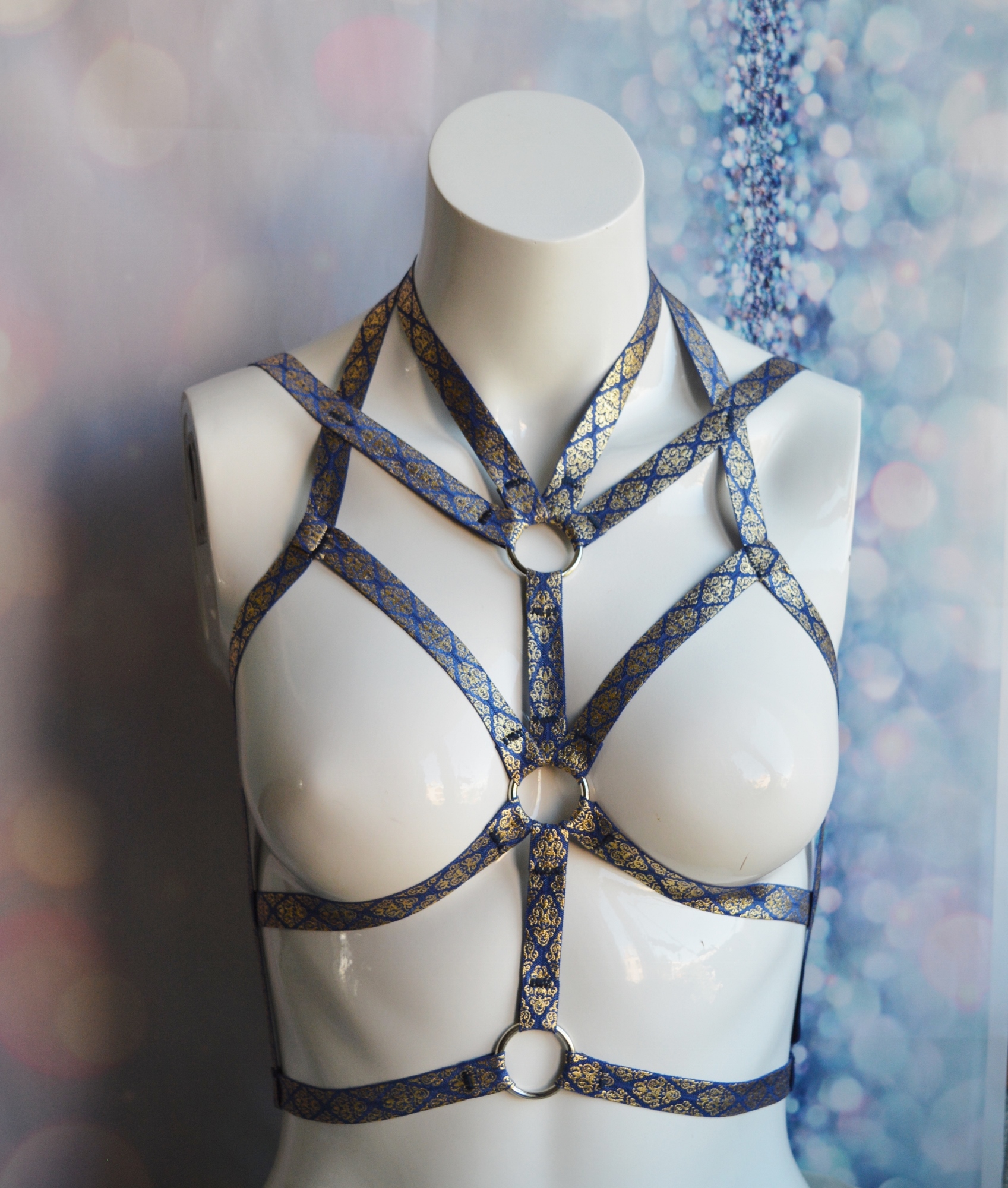 MtO - Women body harness open bra - Gothiss - harness lingerie erotic bondage sexy by Nekollars - Image 5