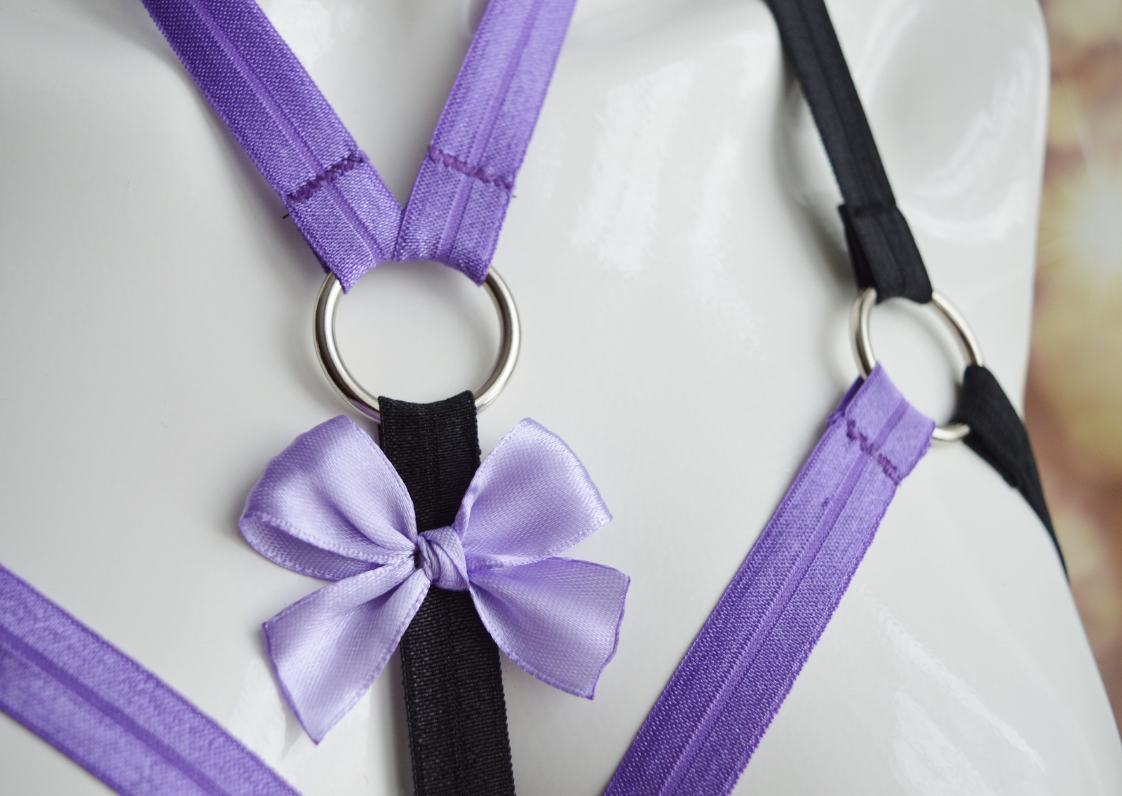 Made to Order - body harness bra - Lirada - elastic sexy gothic lingerie by Nekollars - Image 7