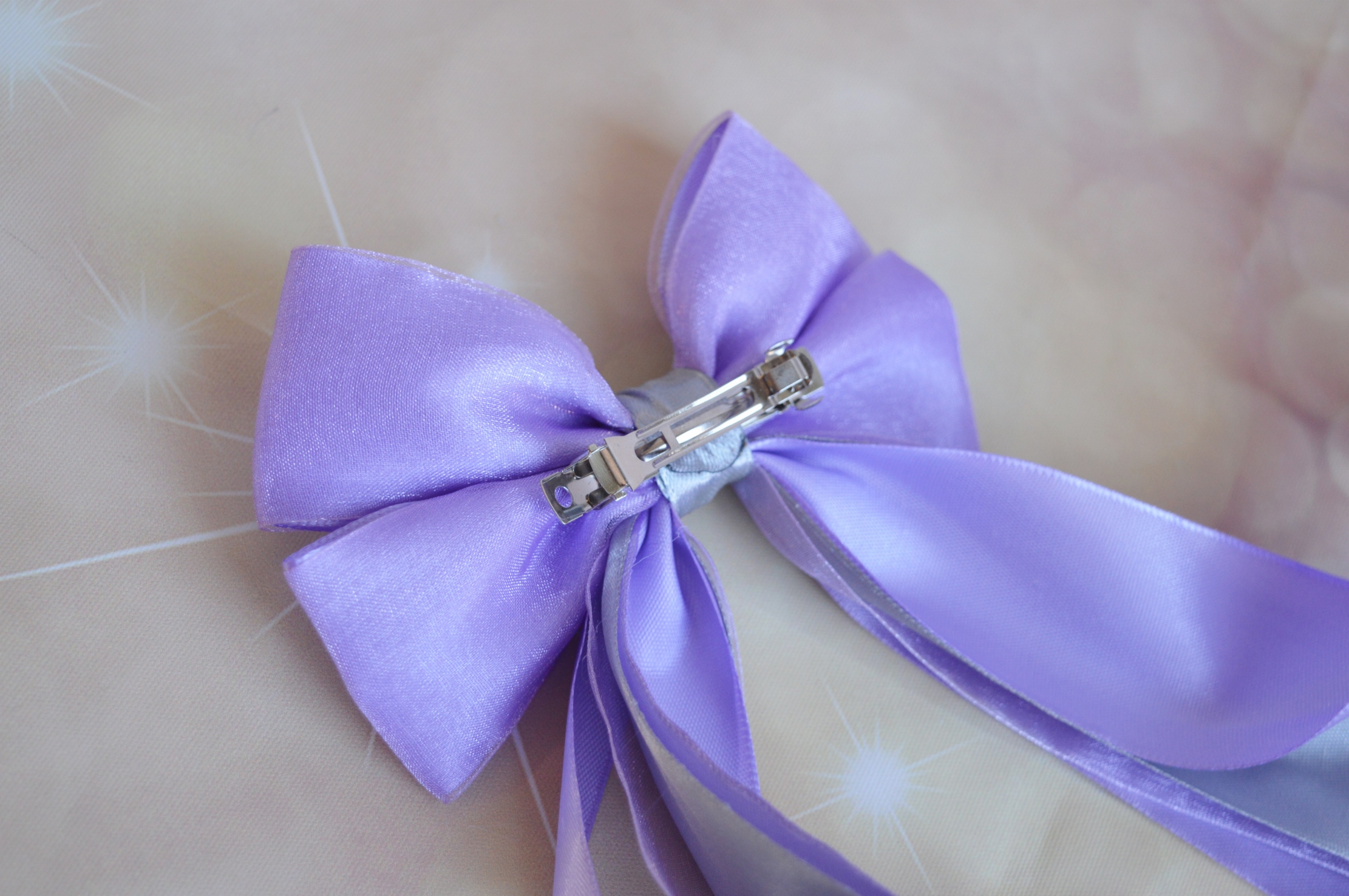 Made to Order - Hair bow - pastel violet - lolita harajuku romantic princess fashion kawaii - Image 4