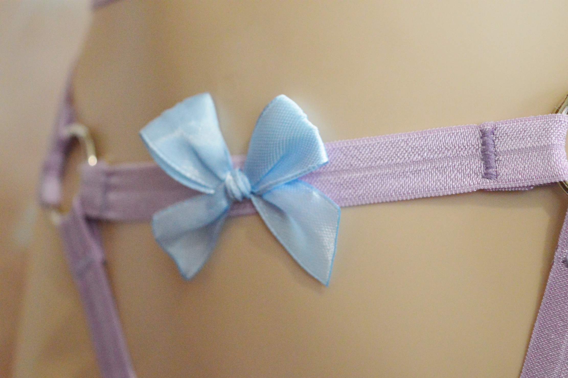 Made to Order - Body harness - Diantha - violet elastic leg thight garter panties harness - DDLG lingerie handmade fetish wear by Nekollars - Image 5