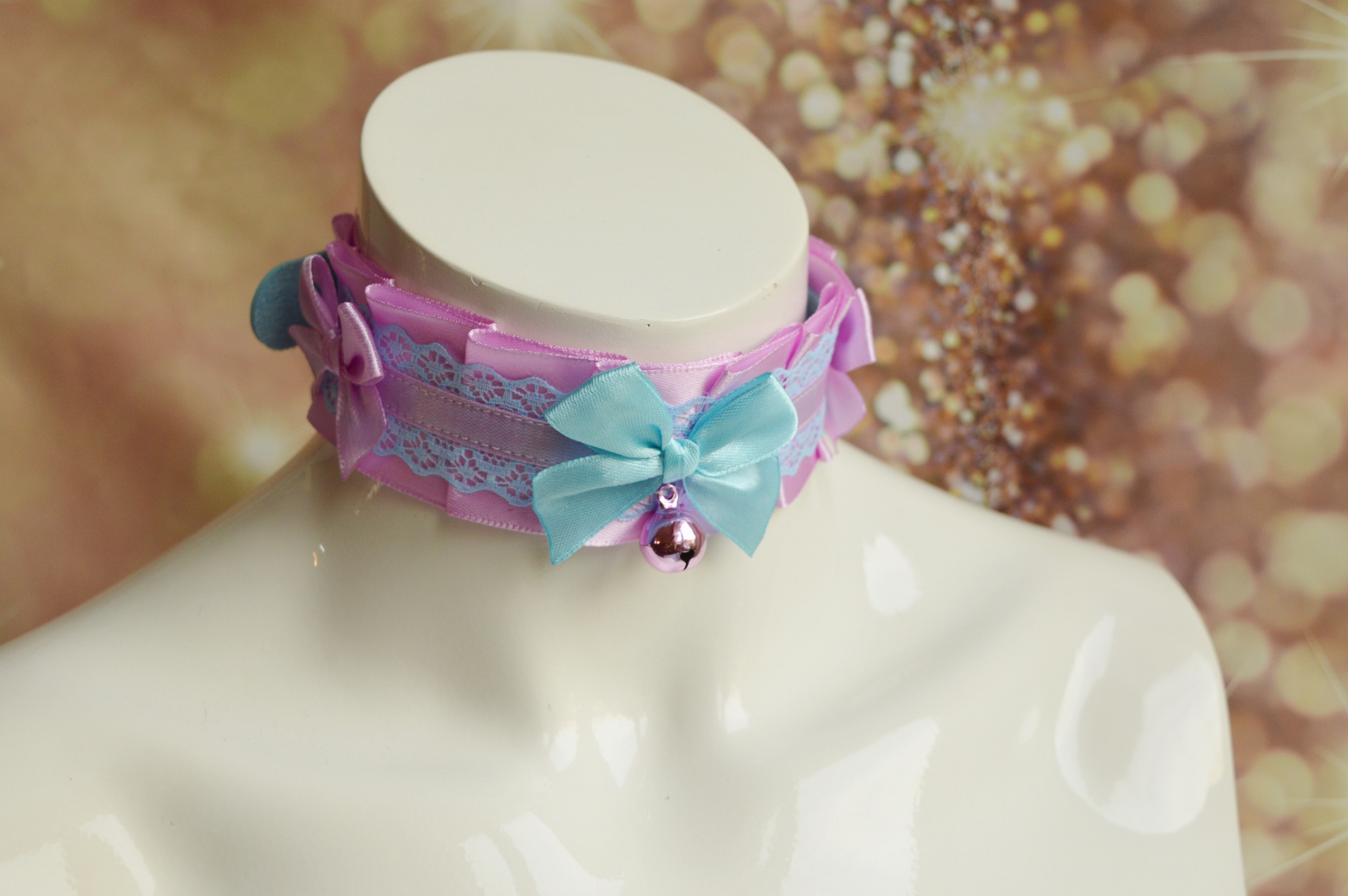 Made to Order - Kitten play buckle collar - Warm sunset -petplay ddlg cute cgl abdl ddlg pet play - Image 3