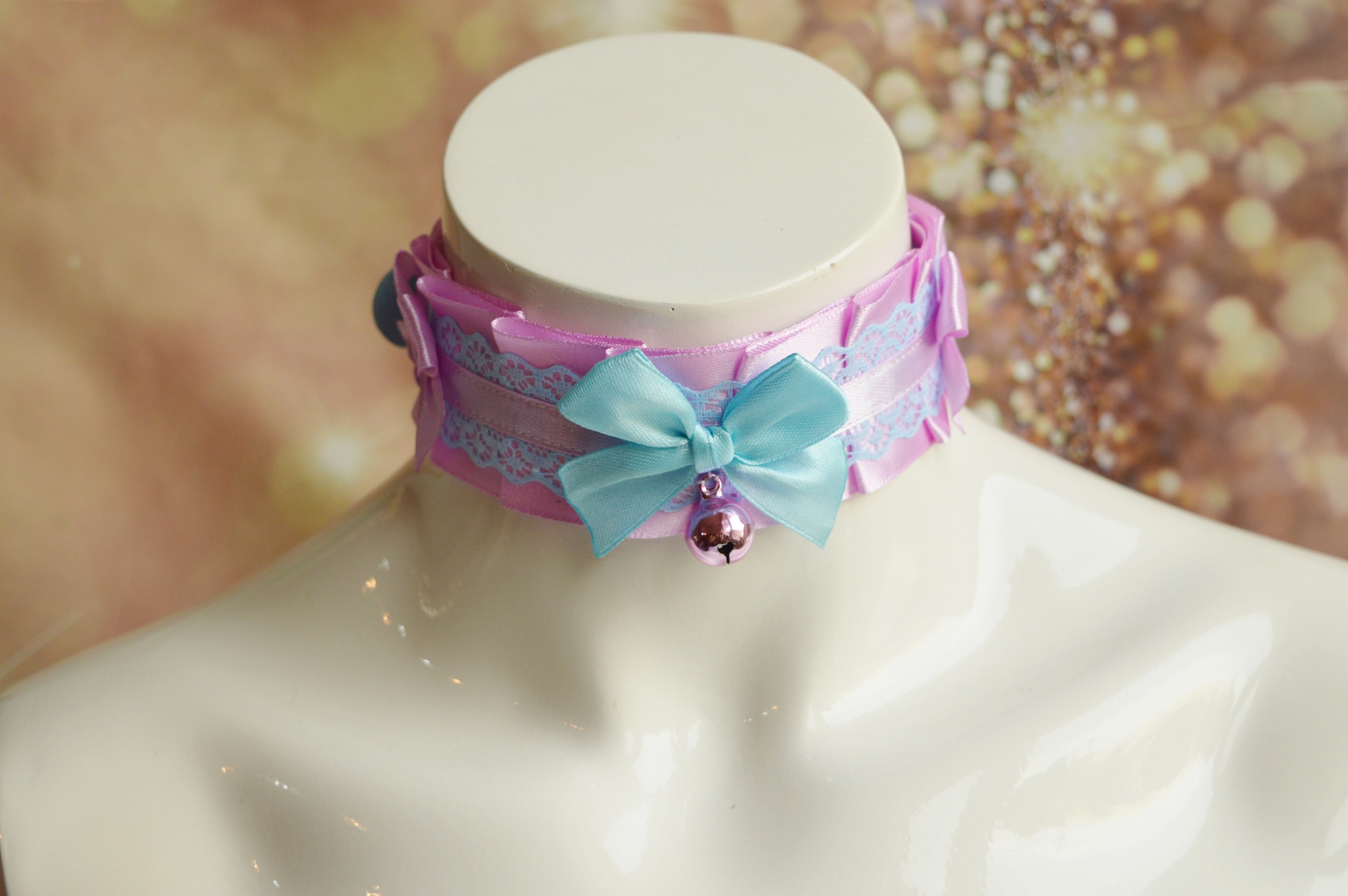 Made to Order - Kitten play buckle collar - Warm sunset -petplay ddlg cute cgl abdl ddlg pet play - Image 4