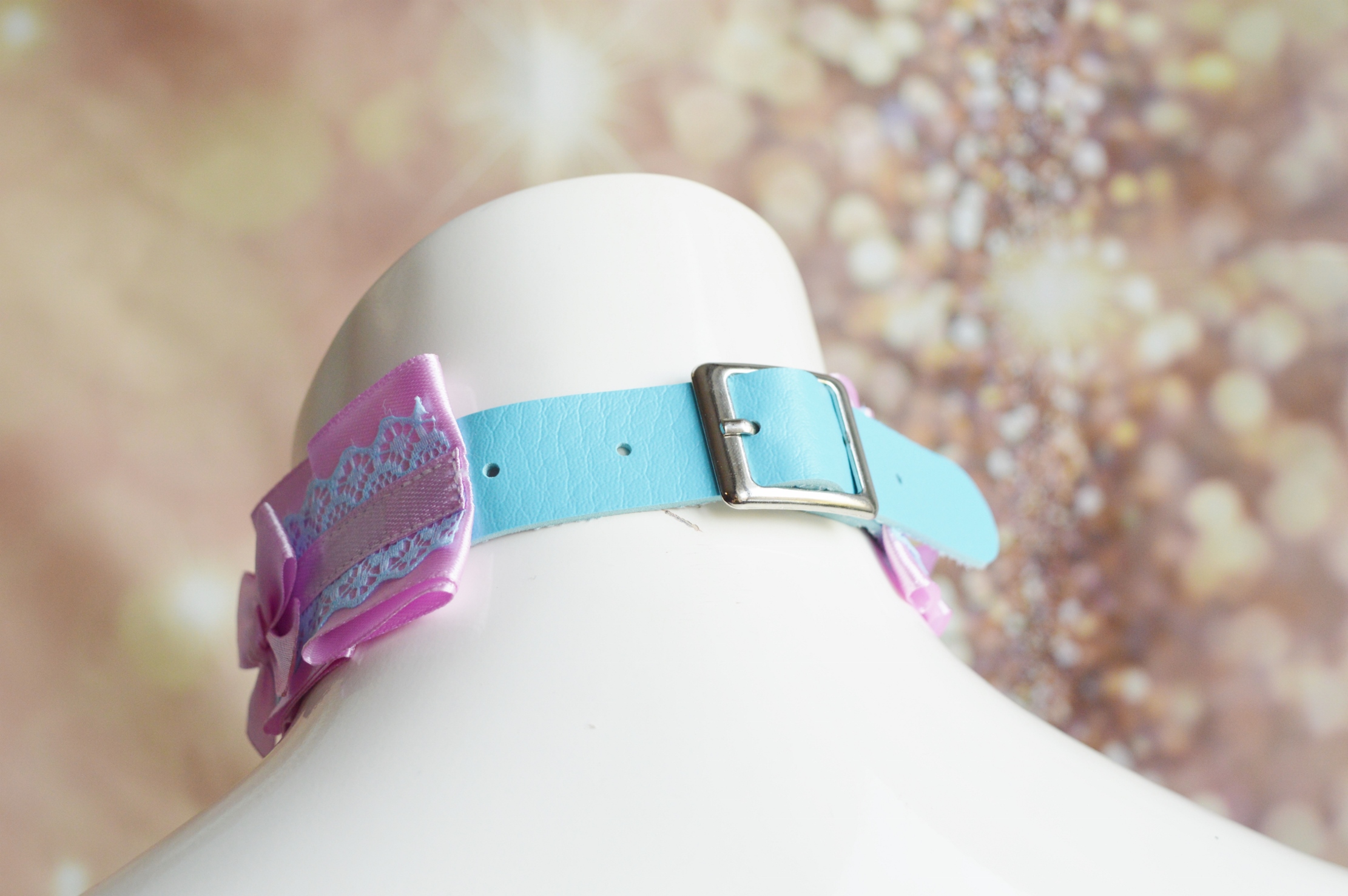 Made to Order - Kitten play buckle collar - Warm sunset -petplay ddlg cute cgl abdl ddlg pet play - Image 9
