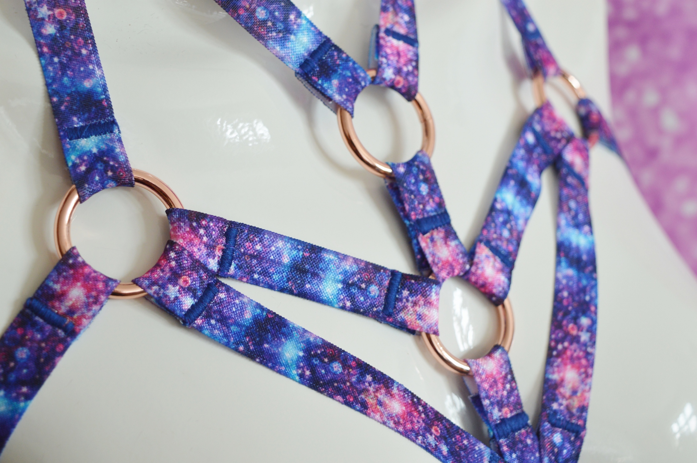 Made to Order - Body harness bra - Neranne - galaxy elastic bra harness by Nekollars - Image 7