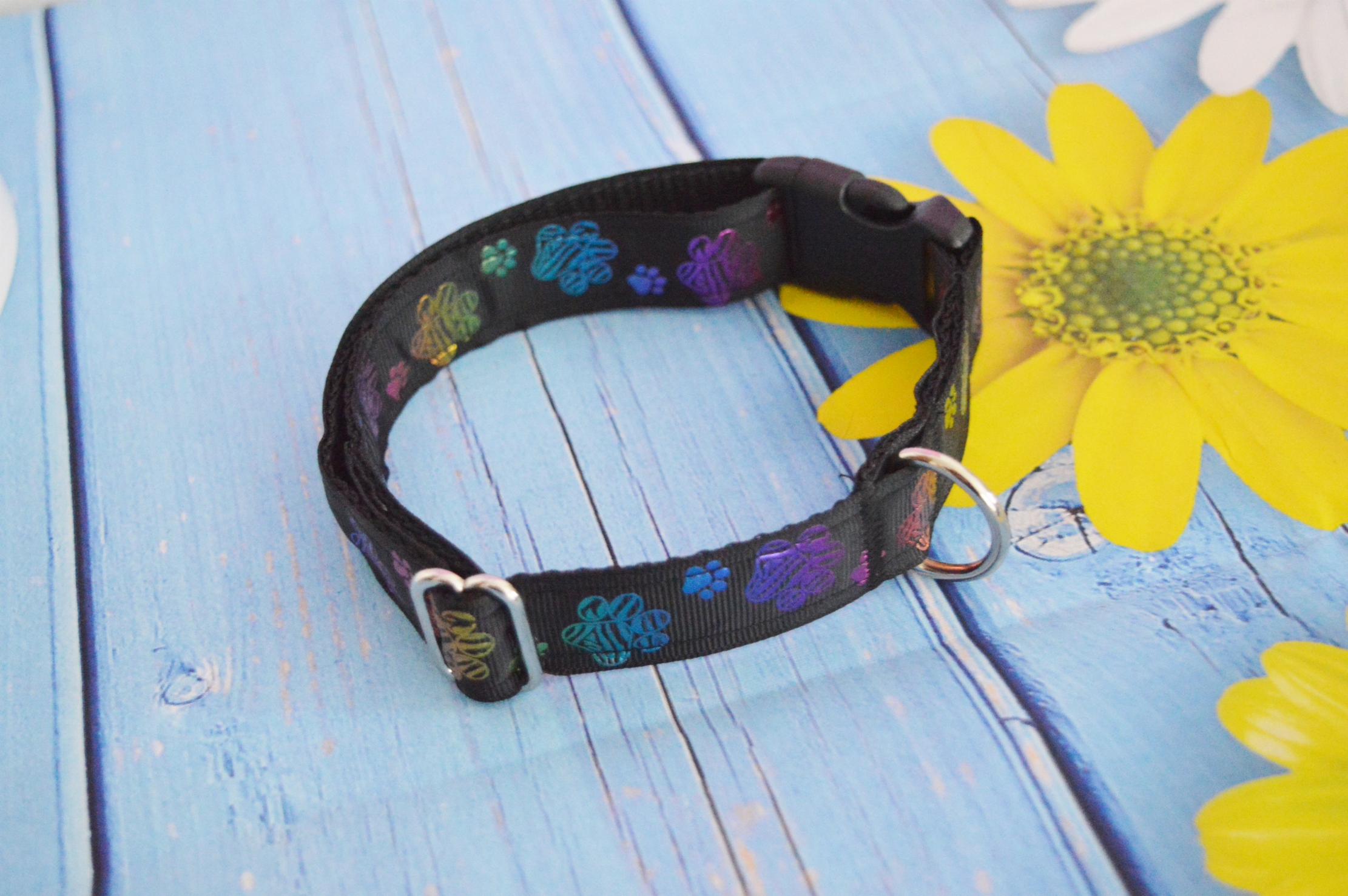 Made to Order - Kitten play buckle collar - Neon Paw - daddy kink pet play collar for kittenplay - Image 9
