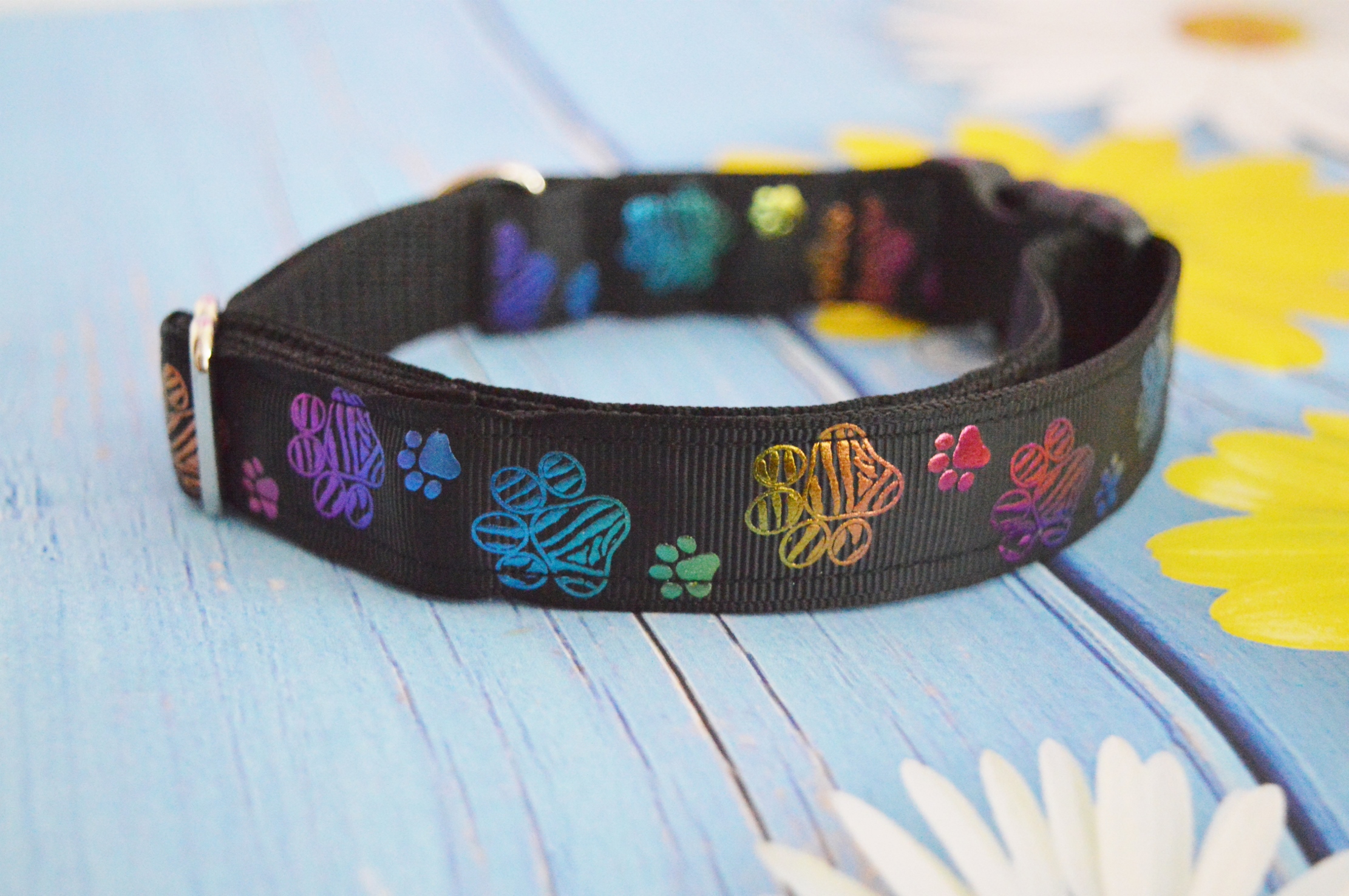 Made to Order - Kitten play buckle collar - Neon Paw - daddy kink pet play collar for kittenplay - Image 2