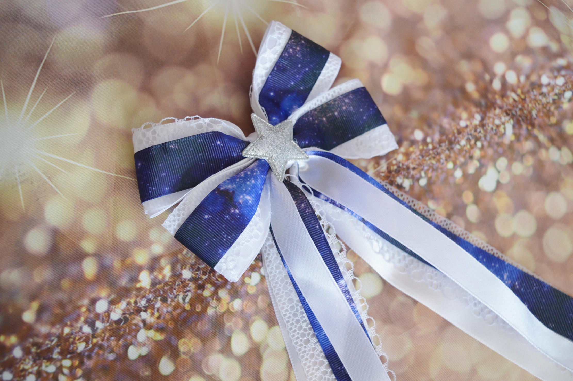 Galaxy hairbow