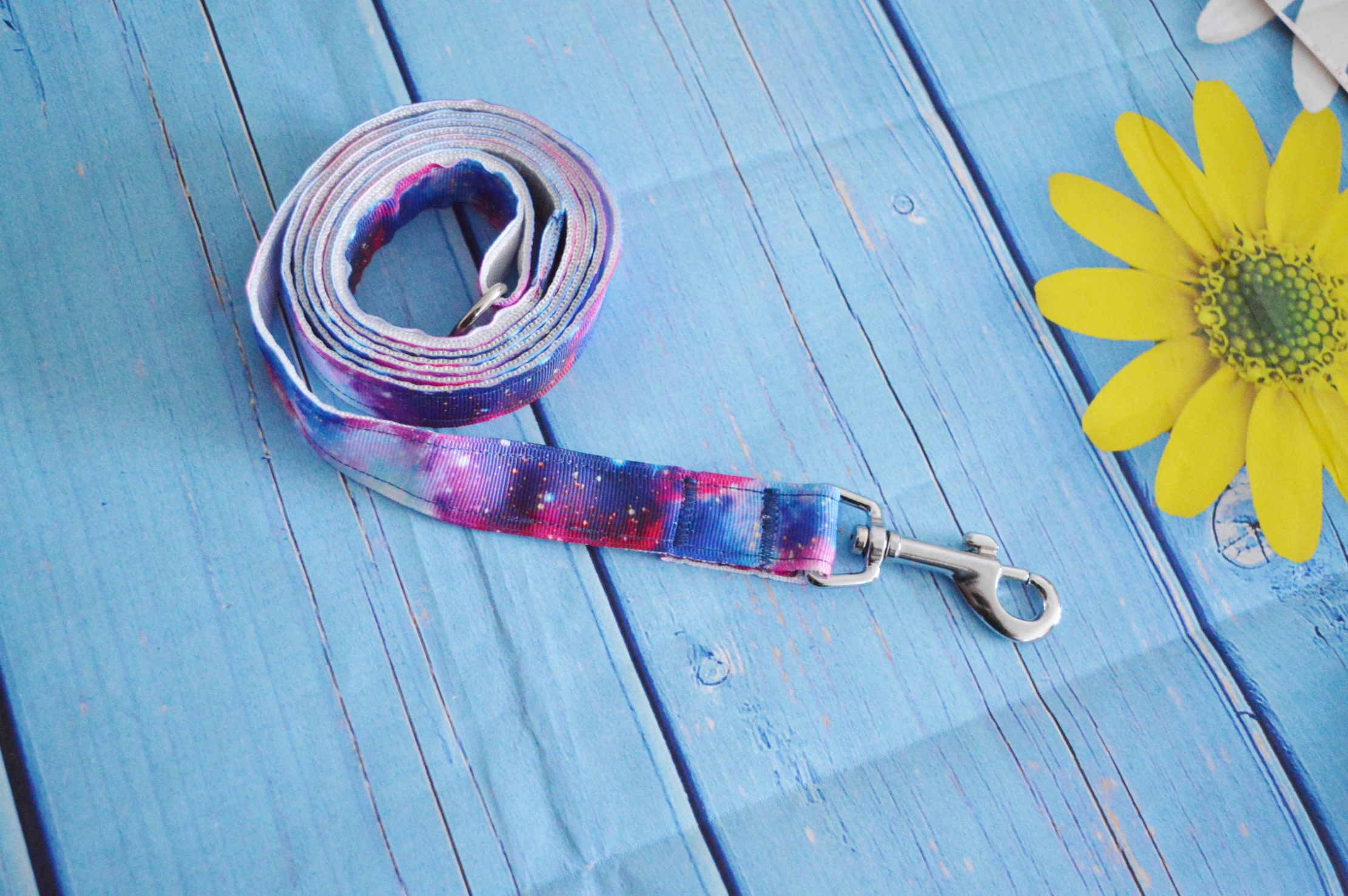 Made to Order - Kittenplay leash - bdsm proof blue & violet galaxy leash - usable for dogs too - Image 3
