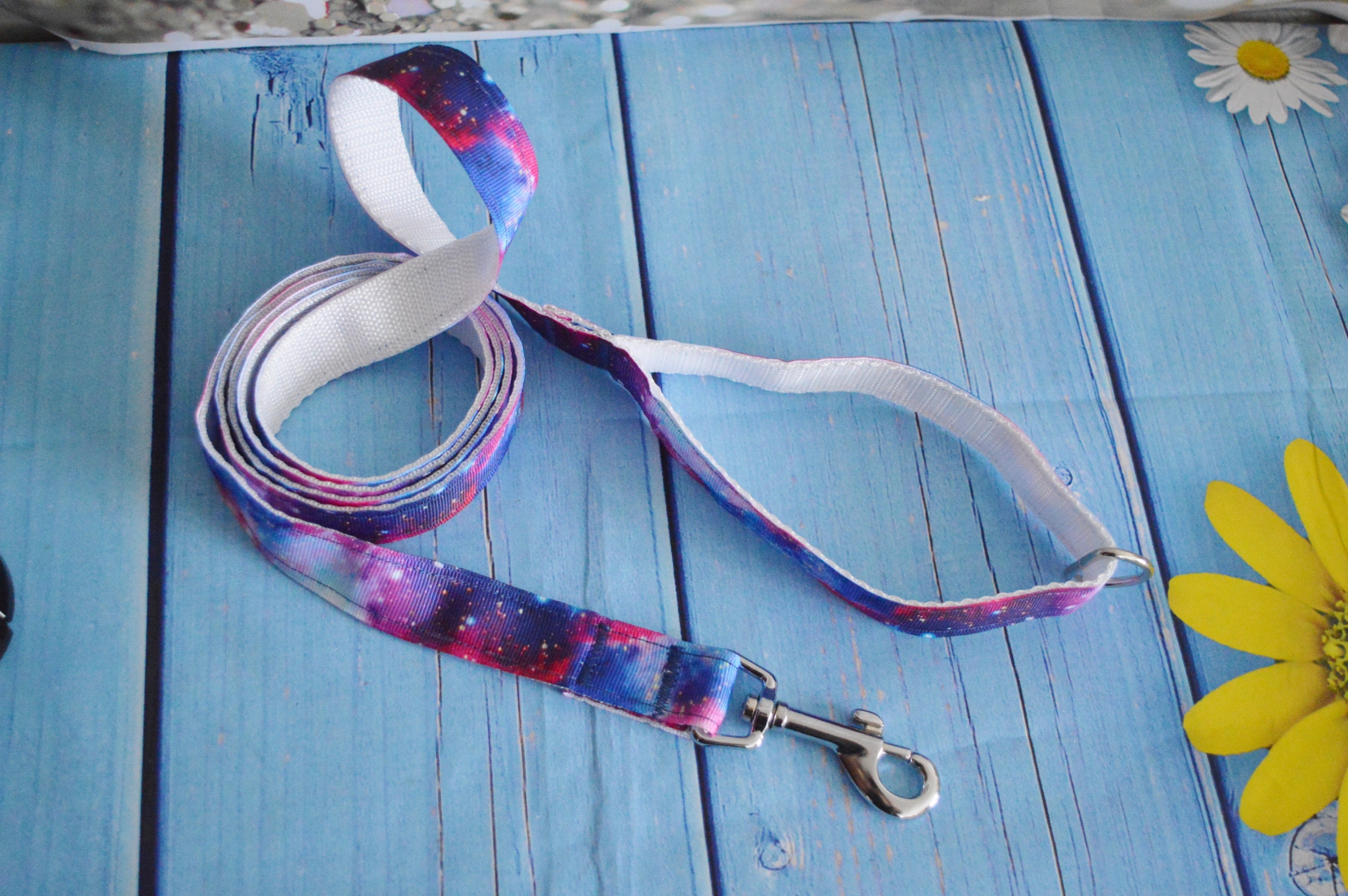 Made to Order - Kittenplay leash - bdsm proof blue & violet galaxy leash - usable for dogs too - Image 5