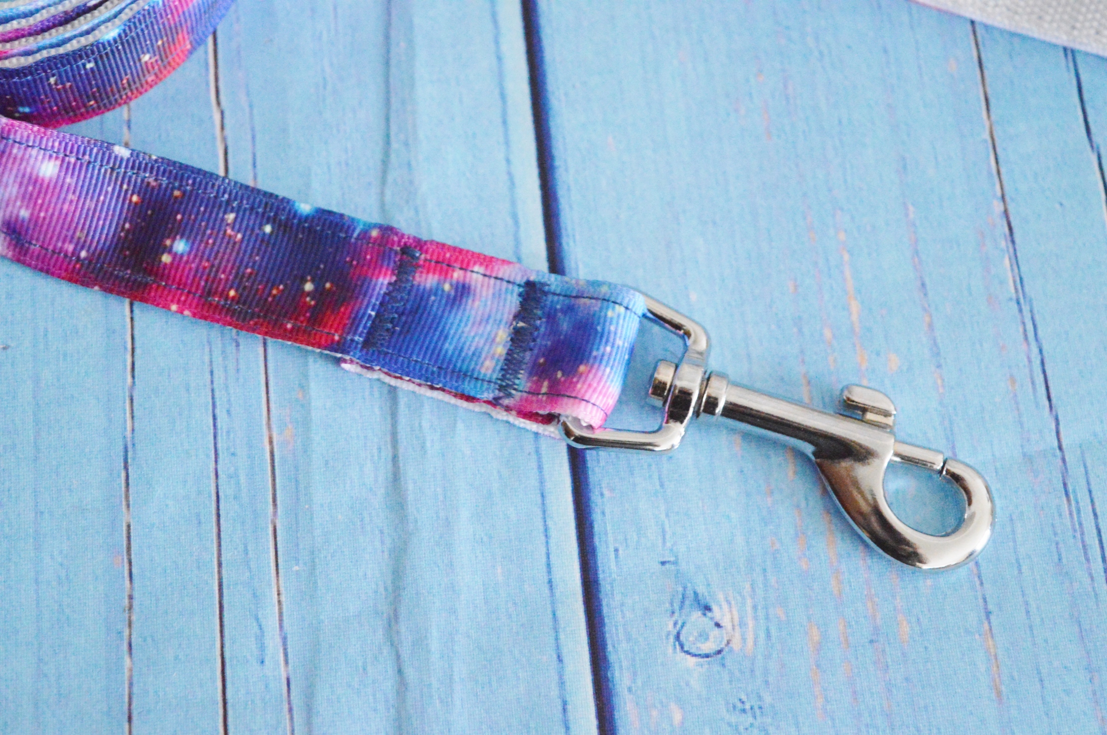 Made to Order - Kittenplay leash - bdsm proof blue & violet galaxy leash - usable for dogs too - Image 6