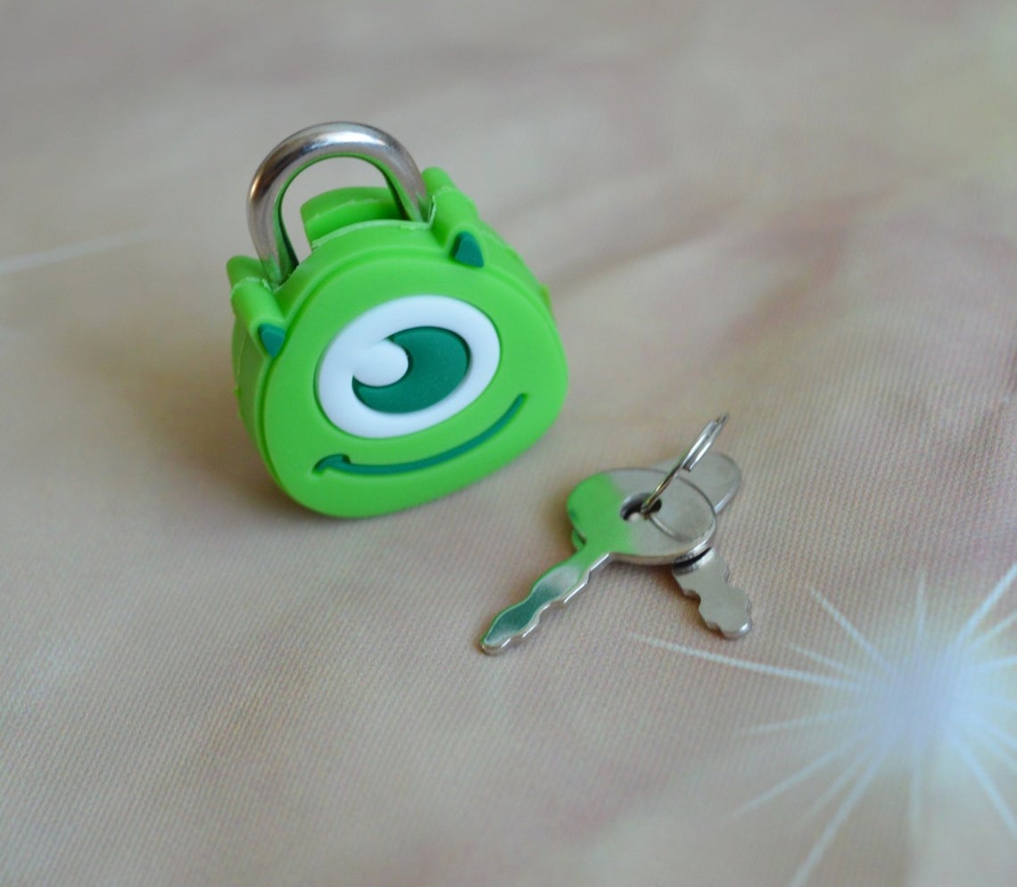 Mike Wazowski shaped lock