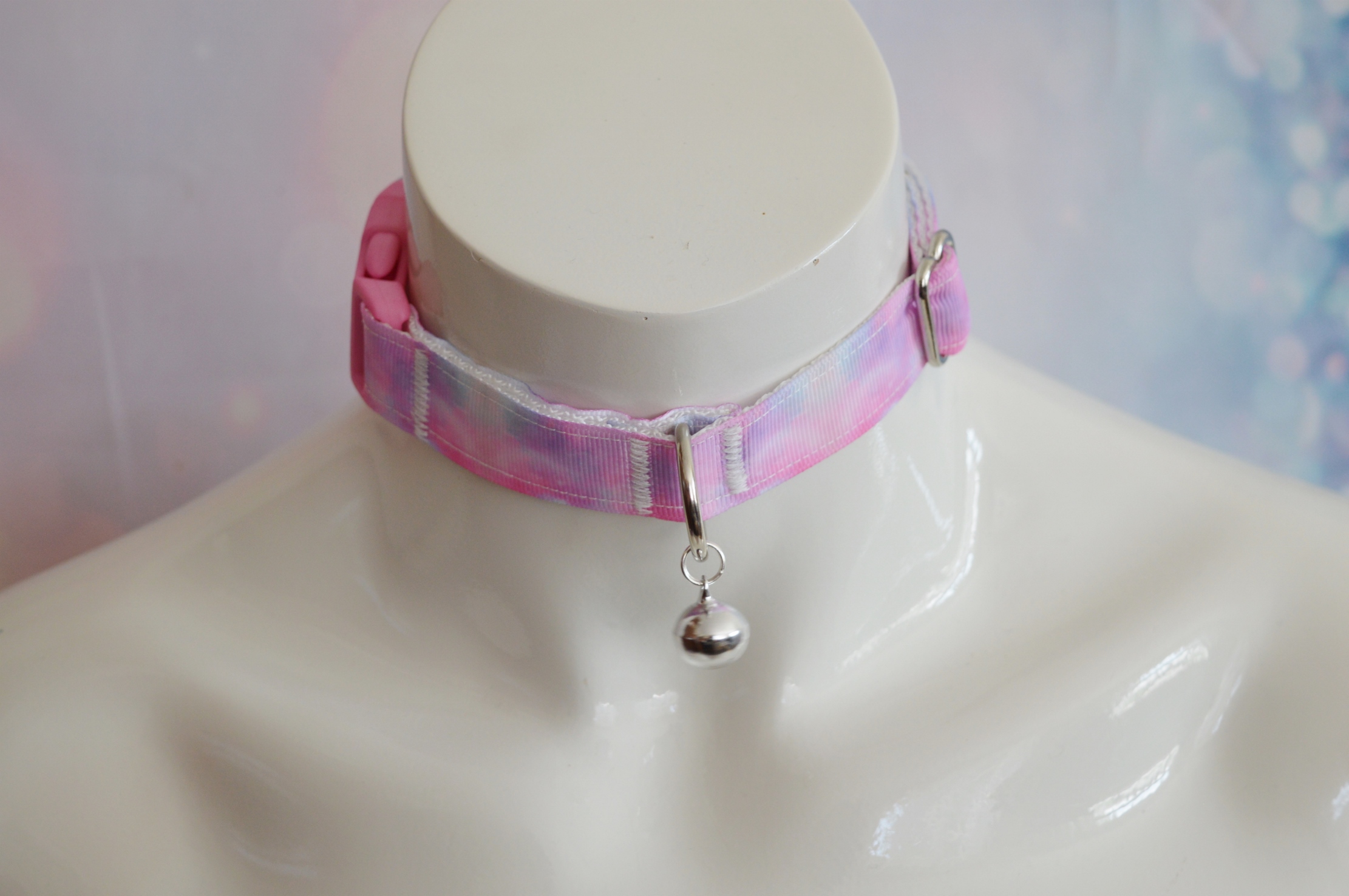 Made to Order - Pet play buckle collar - Sweet Nebula - bdsm proof daddy kink sturdy kitten collar for kittenplay - Image 7