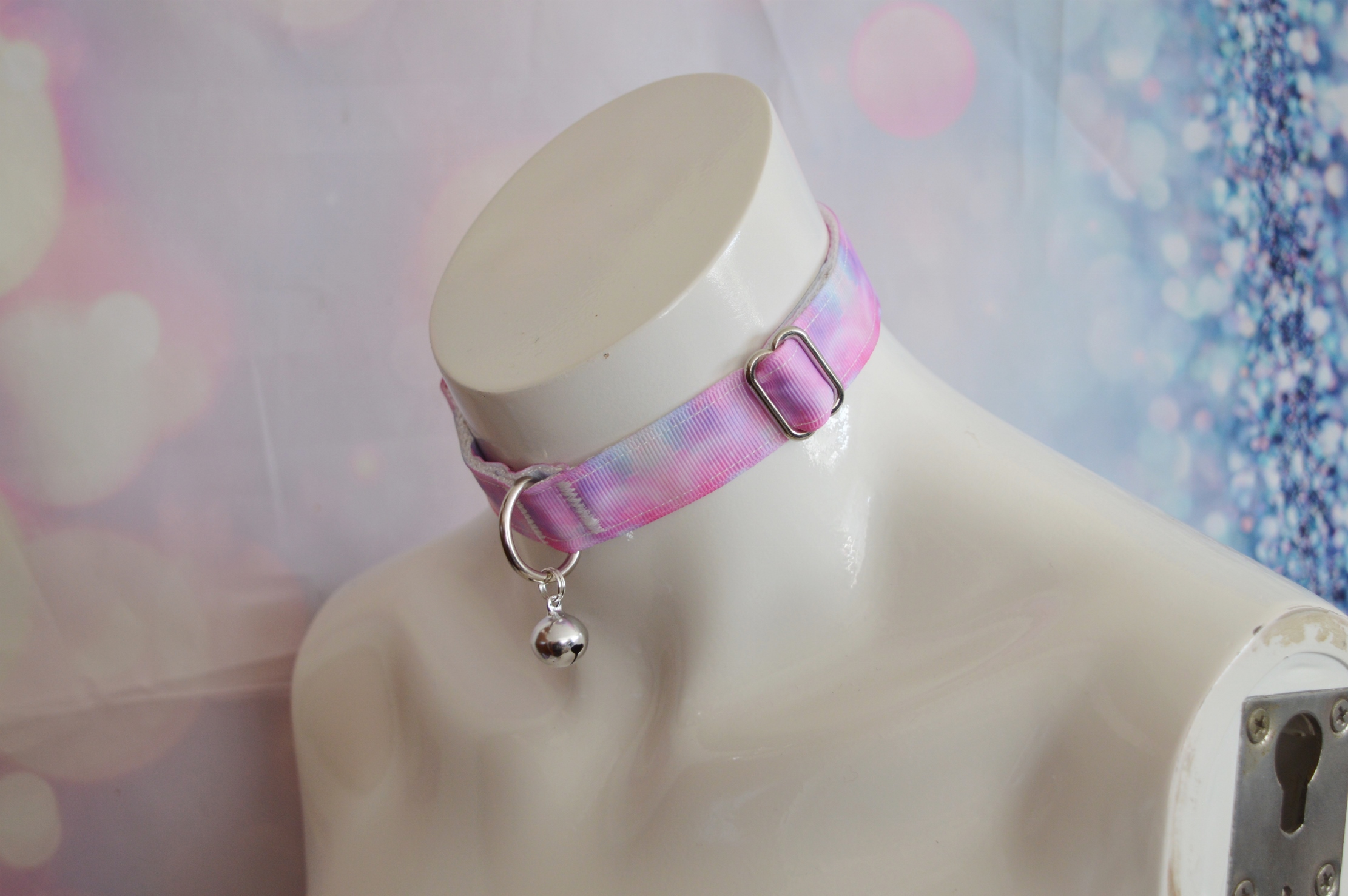 Made to Order - Pet play buckle collar - Sweet Nebula - bdsm proof daddy kink sturdy kitten collar for kittenplay - Image 2