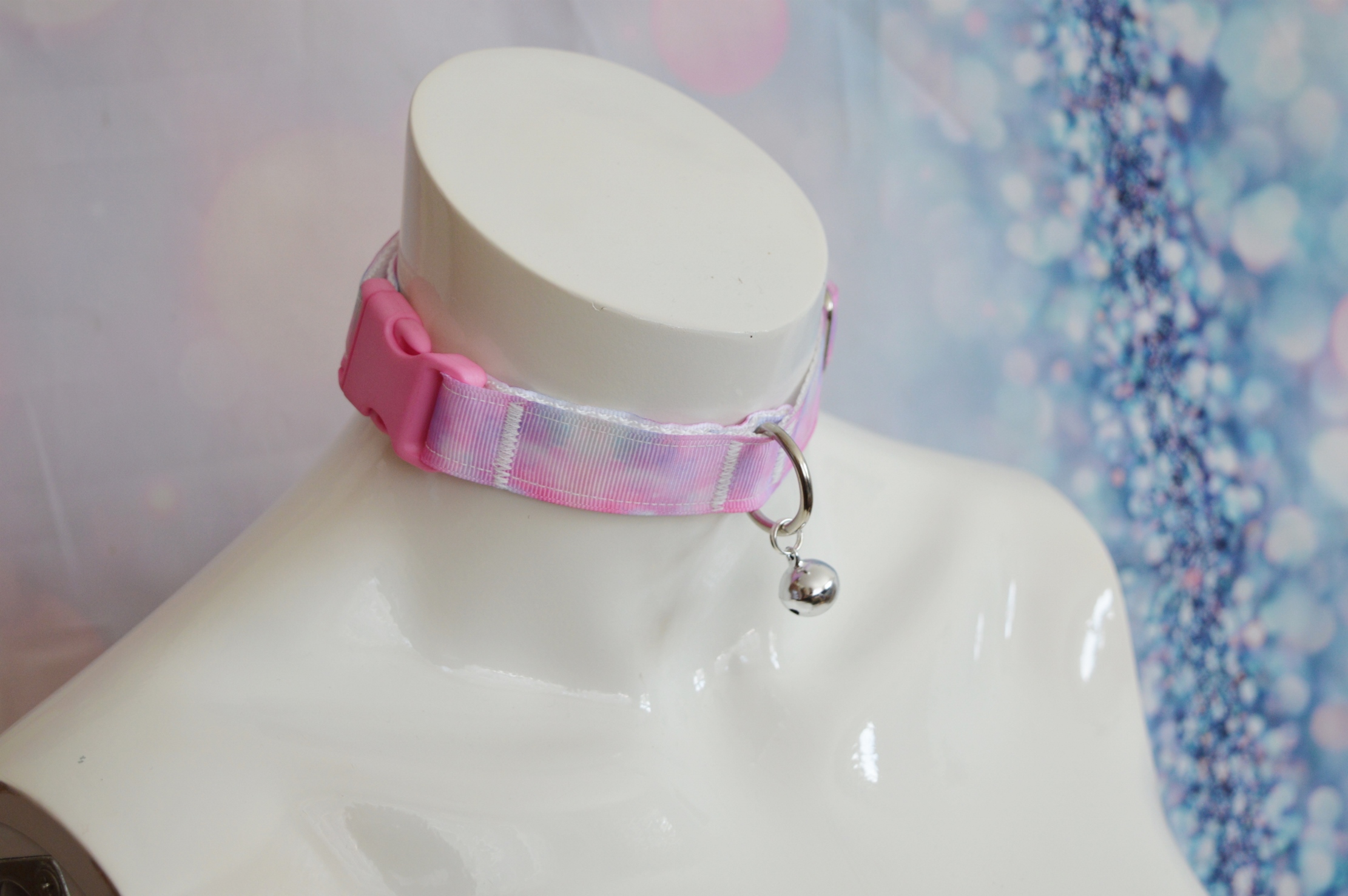 Made to Order - Pet play buckle collar - Sweet Nebula - bdsm proof daddy kink sturdy kitten collar for kittenplay - Image 3
