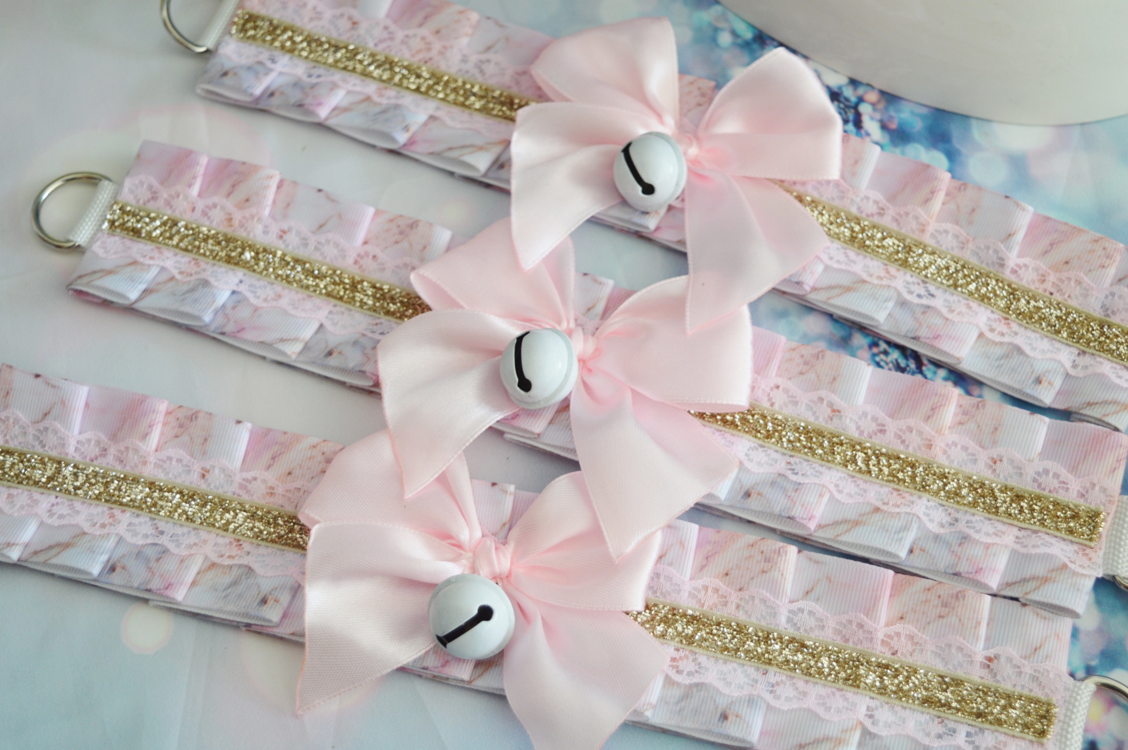 Premade Kittenplay day collar - Soft Creme - ddlg mdlg cgl princess choker by Nekollars - Image 3