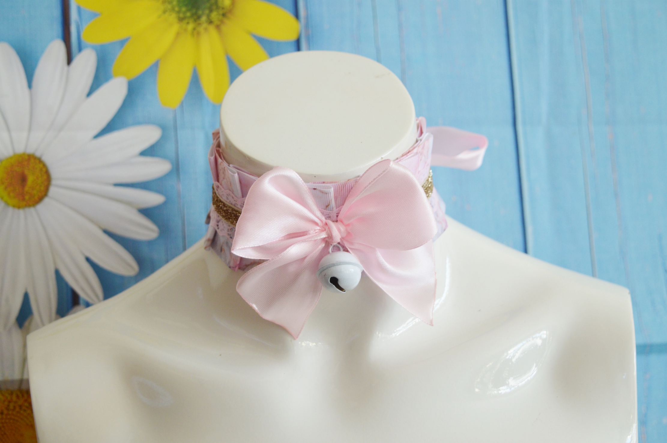 Kittenplay day collar - Soft Creme