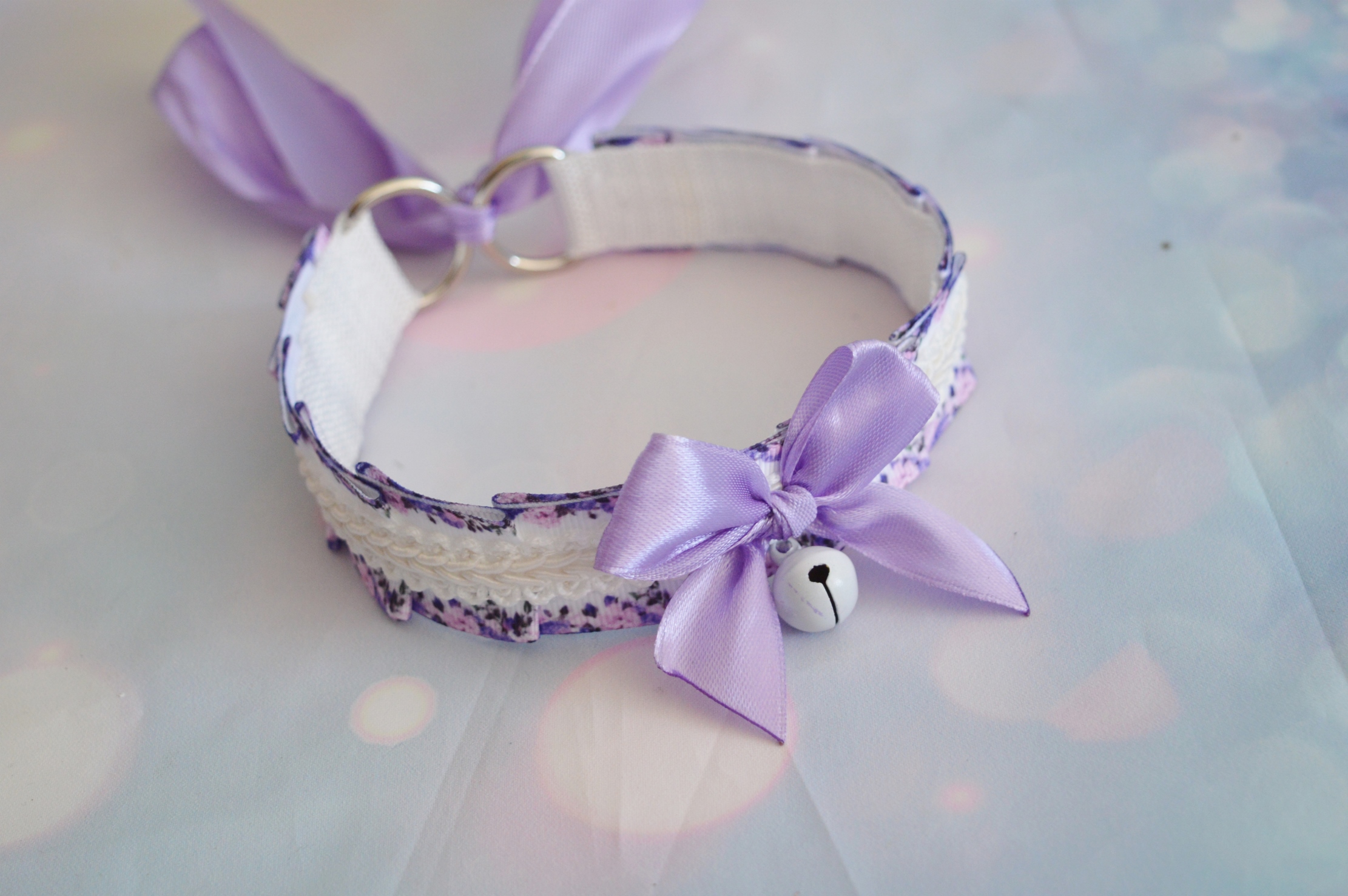Premade Kittenplay day collar - Levandia - ddlg mdlg cgl princess choker by Nekollars - Image 2